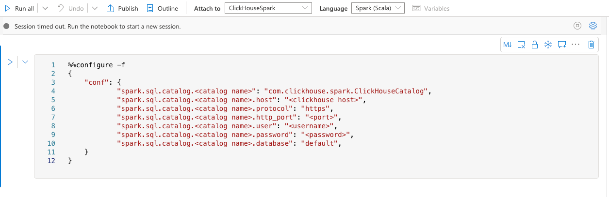 노트북에서 Spark 설정 구성